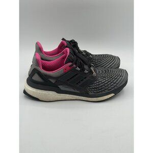 Adidas Energy Boost Gym Running Shoes Walk Gray Pink Athletic Sneakers Size 9